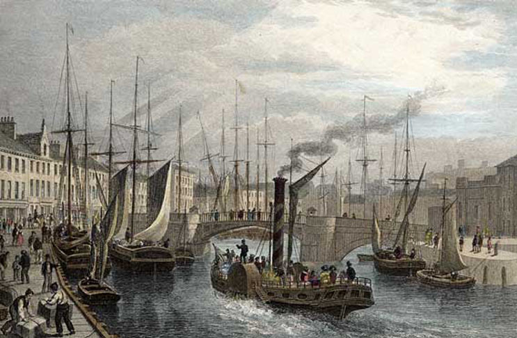 Engraving of Leith